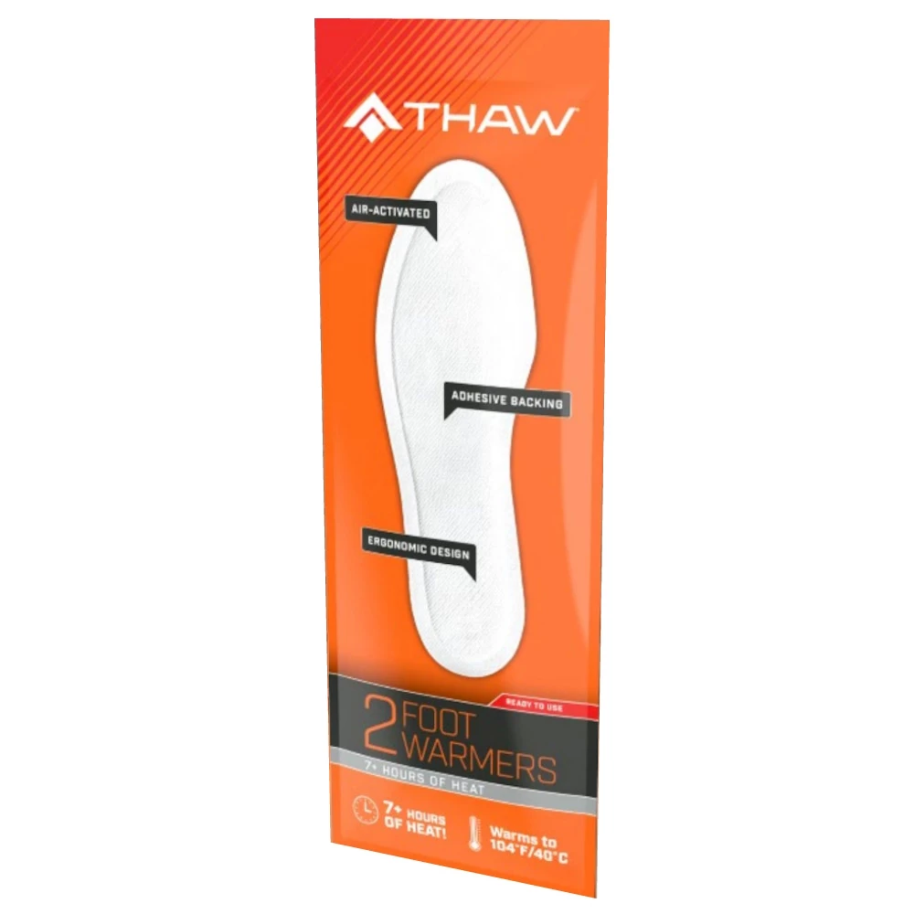 Thaw 2Pk Disposable Foot Warmer Sizes 5-11