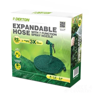 Dekton Expanding Hose 23m/75ft With Spray Gun 