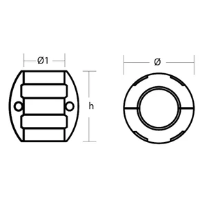Tecnoseal Zinc Shaft Anode 