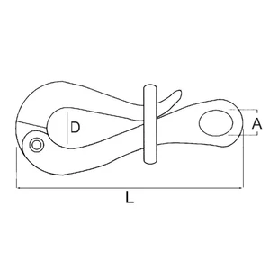 Force 4 Stainless Steel Pelican Hook 