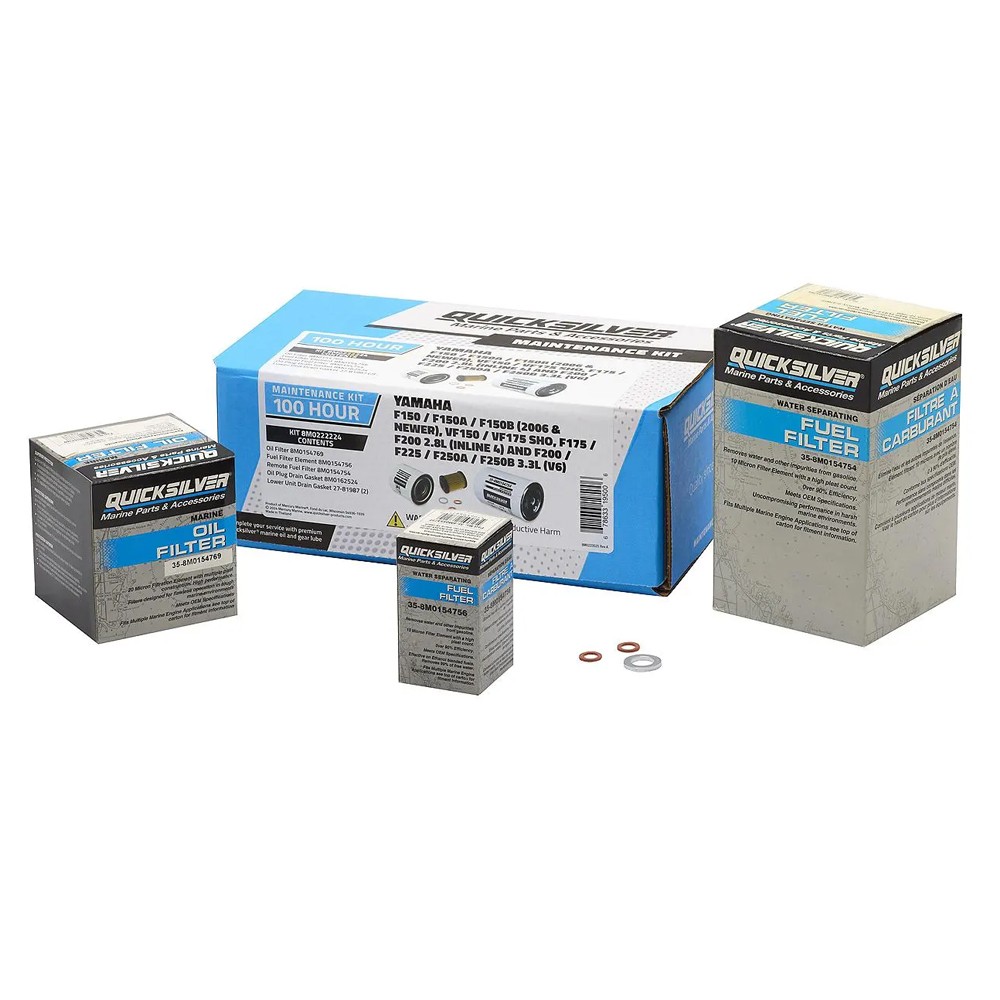 Yamaha F150/175/200/225/250 Outboard 100 Hour Maintenance Kit