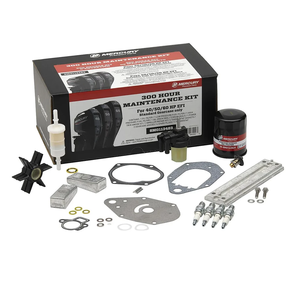 Mercury & Mariner 4-cylinder 40-60hp FourStroke EFI 300 Hour Maintenance Kit