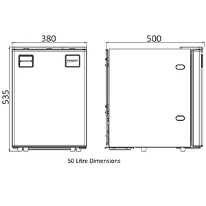 Frigo Clean Touch Marine Compressor Fridge 